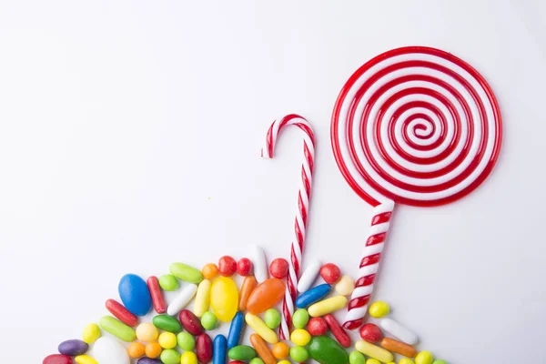 Colorful spiral lollipop — Stock Photo, Image