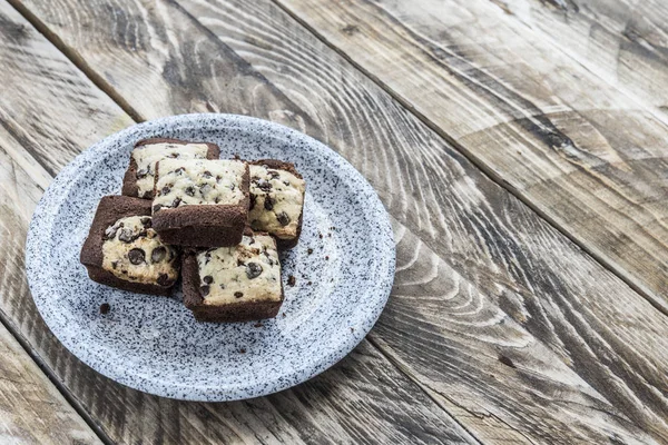 Cookie brownie van chocolade handgemaakte — Stockfoto