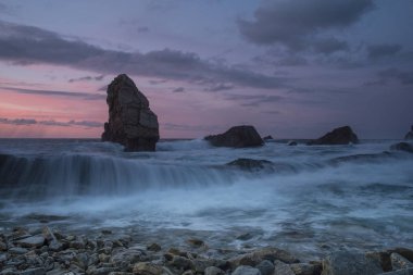 deniz manzarası, Cantabria, İspanya