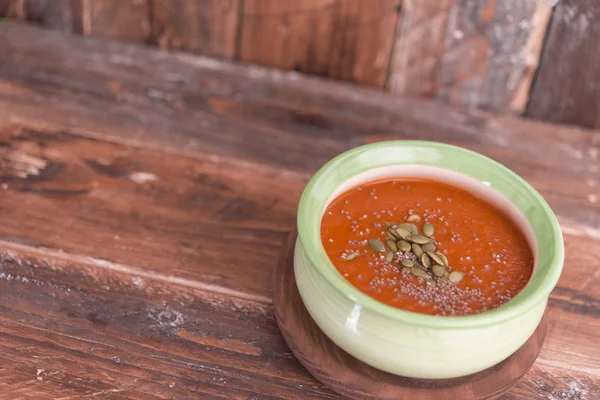 Tomatoe soup handmade — Stok fotoğraf
