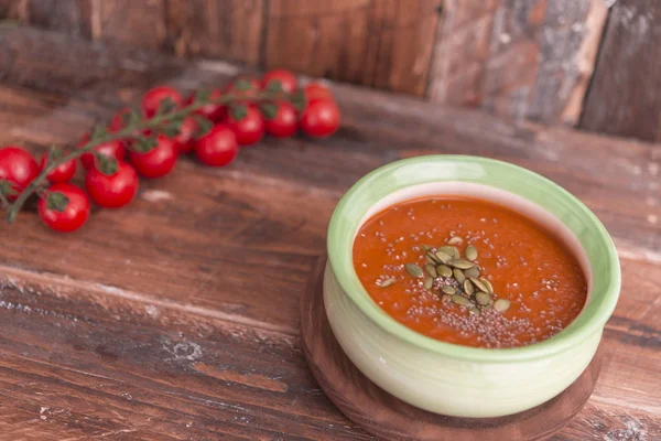 手作りトマトスープ — ストック写真
