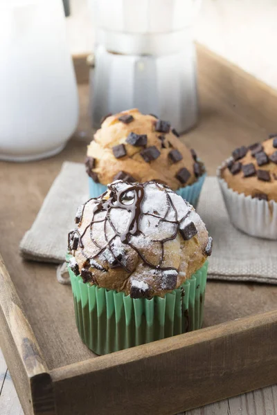 Schokoladenmuffins — Stockfoto