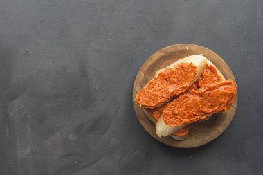 Ekmekli Sobrasada tipik Mallorca İspanya