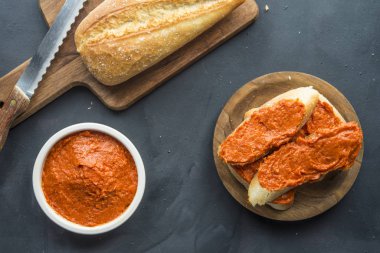 Ekmekli Sobrasada tipik Mallorca İspanya