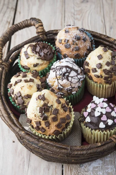 Muffins de chocolate — Fotografia de Stock