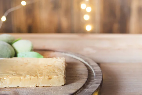 Postre típico español en época de Navidad (almendra turrón ) — Foto de Stock