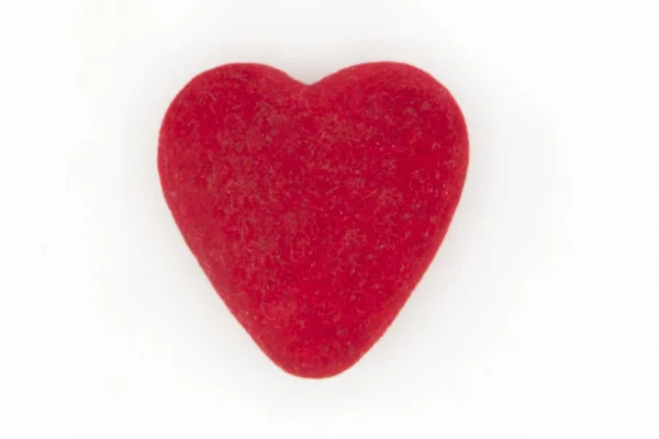 Roupas em forma de coração em fundo branco — Fotografia de Stock