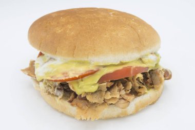 Sandviç Churrasco italiano Tipik Şili yemeği