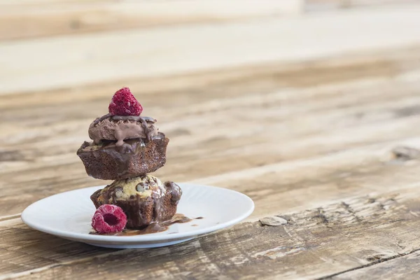 Cookie brownie of chocolate handmade