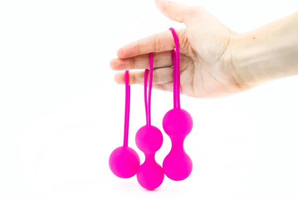 Ben ve pembe geyşa topları.