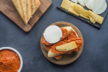 Ekmekli Sobrasada tipik Mallorca İspanya