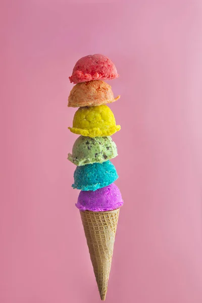 Helado Diferentes Frutas — Foto de Stock