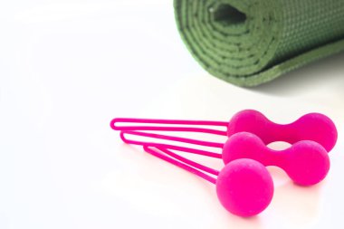 Ben ve pembe geyşa topları.