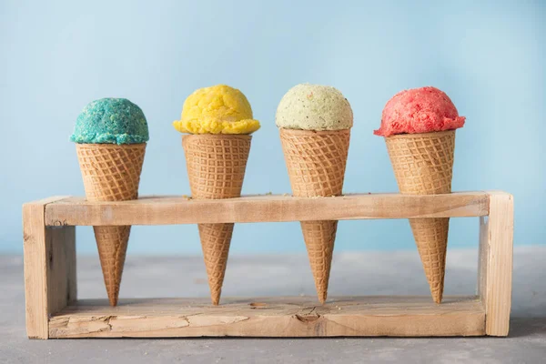 Мороженое Разных Фруктов — стоковое фото
