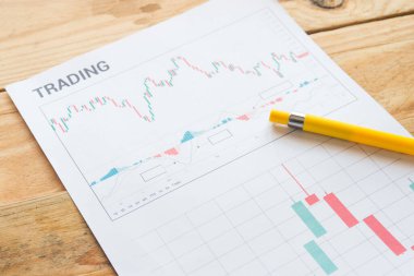 Ticari Grafik Çizelgesi Üst Görünüm