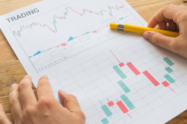 Ticari Grafik Çizelgesi Üst Görünüm