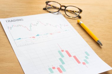 Ticari Grafik Çizelgesi Üst Görünüm