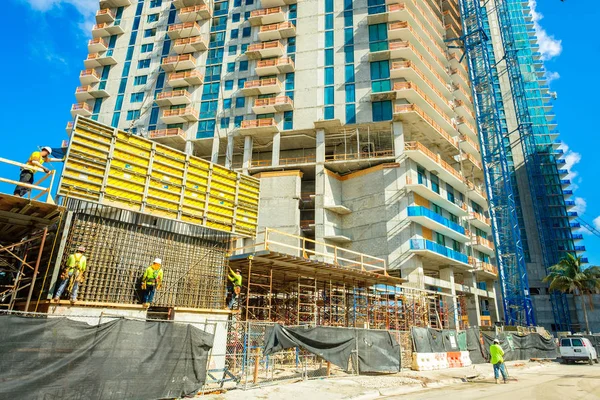 Miami gebouw bouw — Stockfoto