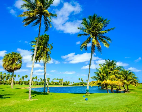 Krásné golfové hřiště — Stock fotografie