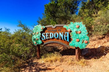 Sedona hoş geldiniz işareti