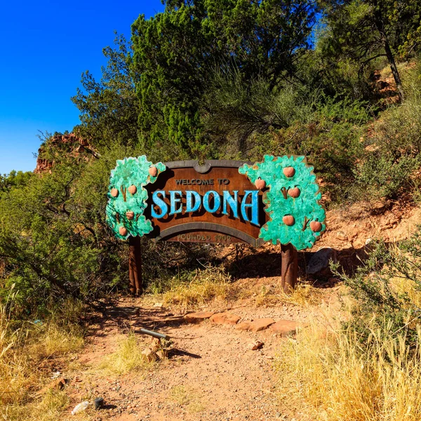 Sedona Welcome Sign — Stock Photo, Image