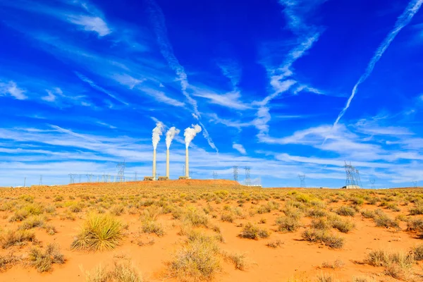 Desert power plant — Stock Photo, Image