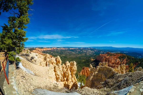 Vista Fisheye Belleza Natural Del Parque Nacional Bryce Canyon Utah —  Fotos de Stock