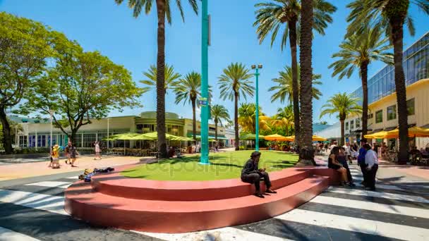 Centro comercial Lincoln road — Vídeo de stock