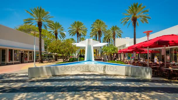 Centro comercial Lincoln road — Vídeo de stock