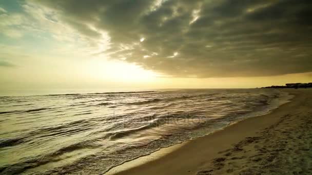 Hermosa playa Tranquilidad — Vídeo de stock