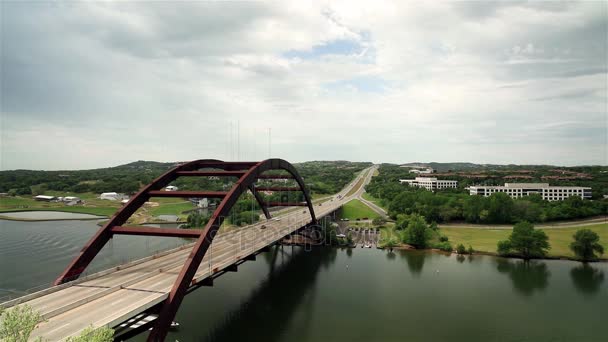 Pennybacker köprü Austin — Stok video