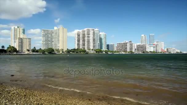 Miami Brickell manzarası — Stok video
