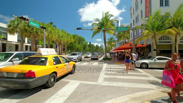 Landschaftlich reizvoller Miami-Strand — Stockvideo