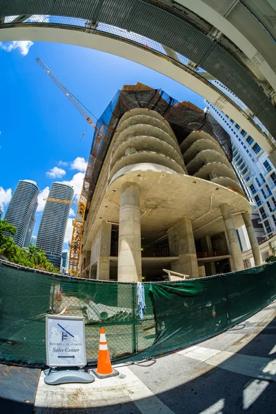 Downtown Miami bouw — Stockfoto