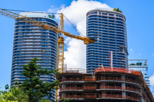 Downtown Miami İnşaat — Stok fotoğraf