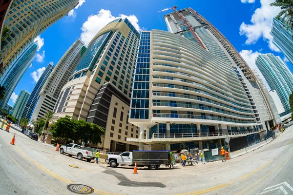 Construction centre-ville de Miami — Photo