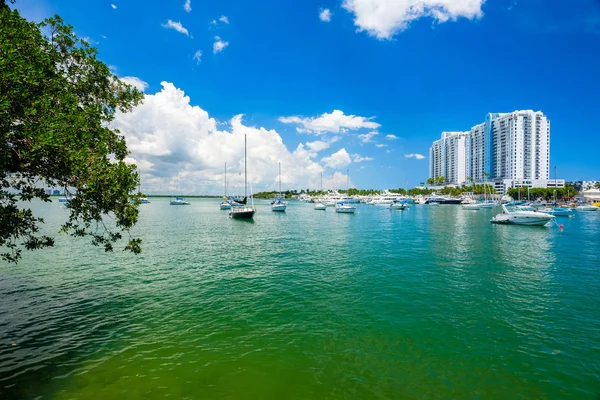 Stadtbild am Strand von Miami — Stockfoto