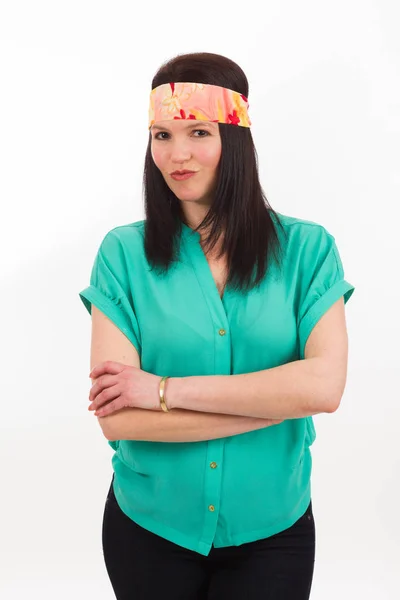 Mooie bandana vrouw — Stockfoto