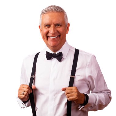 Yakışıklı papyon adam