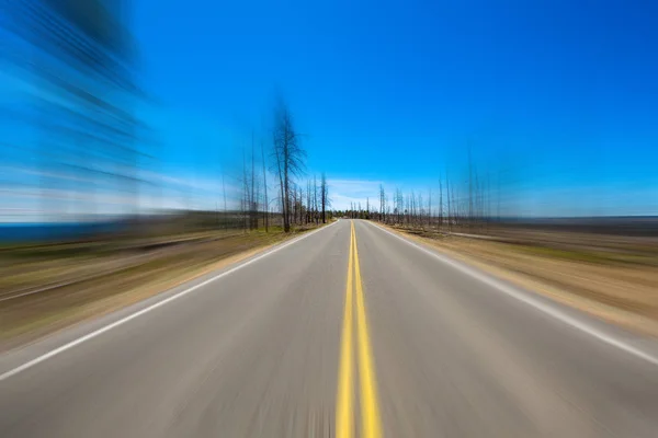 Bryce Canyon highway blur — Stock Photo, Image