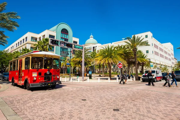 Paesaggio urbano del centro di West Palm Beach — Foto Stock