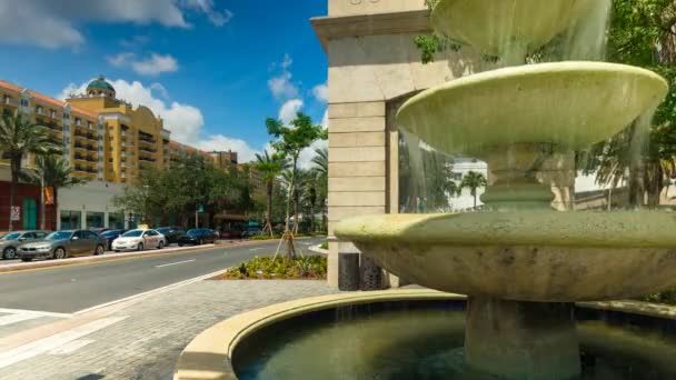 Coral Gables Φλώριδα Ηπα Μαΐου 2018 Cityscape Ώρα Λήξη Του — Αρχείο Βίντεο