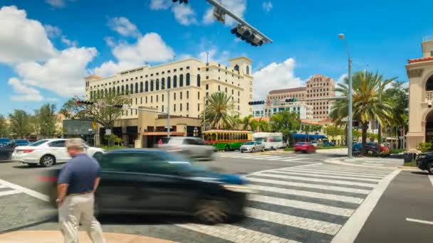 Coral Gables Florida Usa Mei 2018 Cityscape Tijd Vervallen Video — Stockvideo