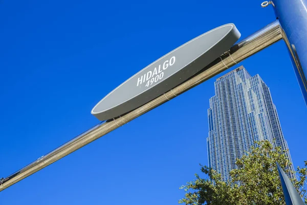 Houston Teken Stadsgezicht — Stockfoto