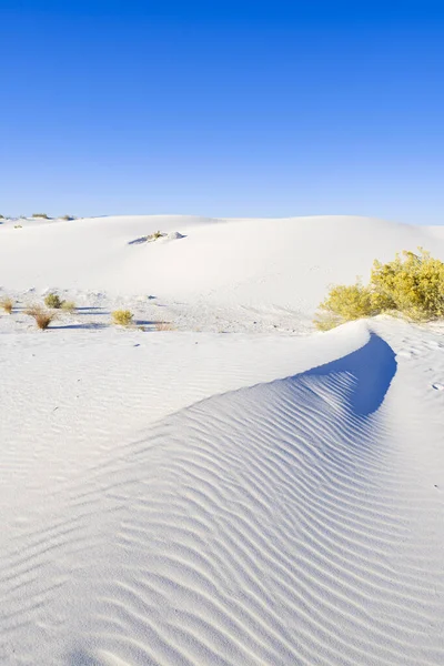 Bílé písečné sádrovcové duny — Stock fotografie