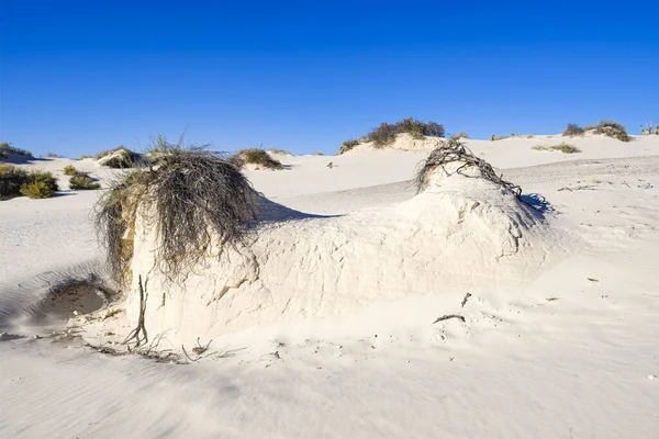 Dunas de gesso de areia branca — Fotografia de Stock