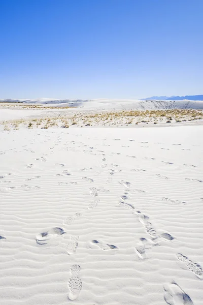 Wydmy gipsowe białe piaski — Zdjęcie stockowe