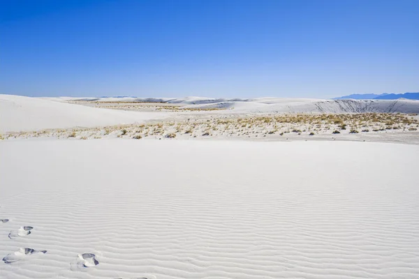 Dunas de gesso de areia branca — Fotografia de Stock