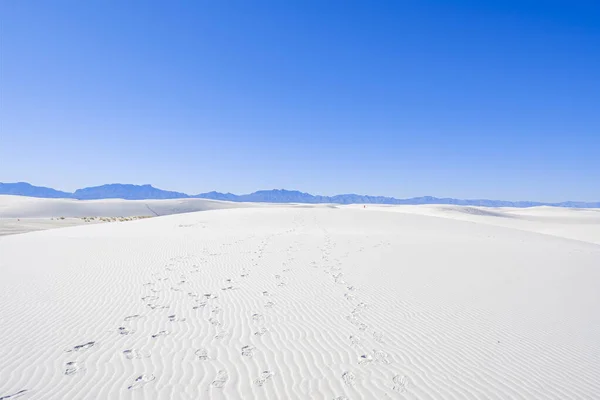 Wydmy gipsowe białe piaski — Zdjęcie stockowe