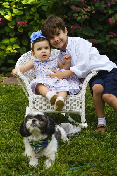 Fratello e sorella Stile di vita — Foto Stock